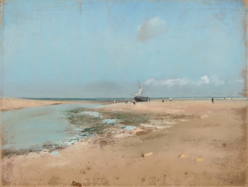 Beach at Low Tide (Mouth of the River) — Edgar Degas