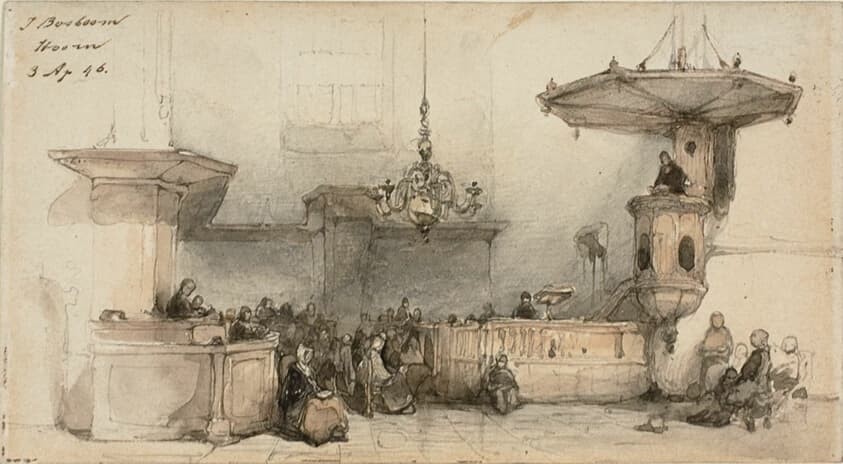Interior of a Church — Johannes Bosboom