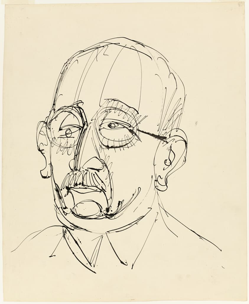 Portrait of Gustav Schiefler — Ernst Ludwig Kirchner