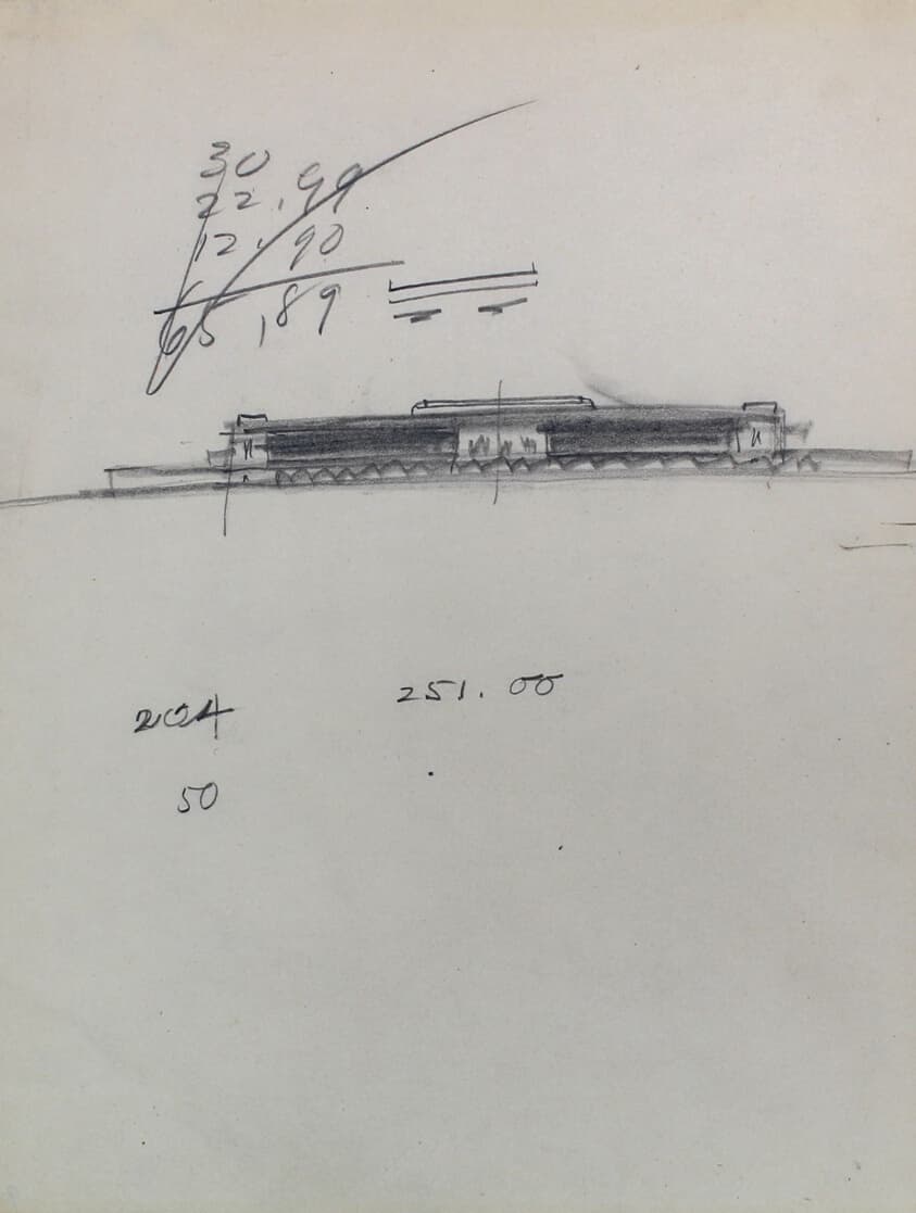 Art Institute of Chicago 1934 Competition Addition, Chicago, Illinois, Elevation Study — Edward Herbert Bennett