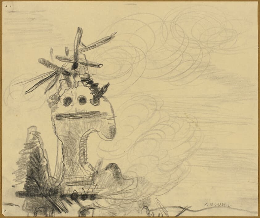 Study for The Rock — Peter Blume