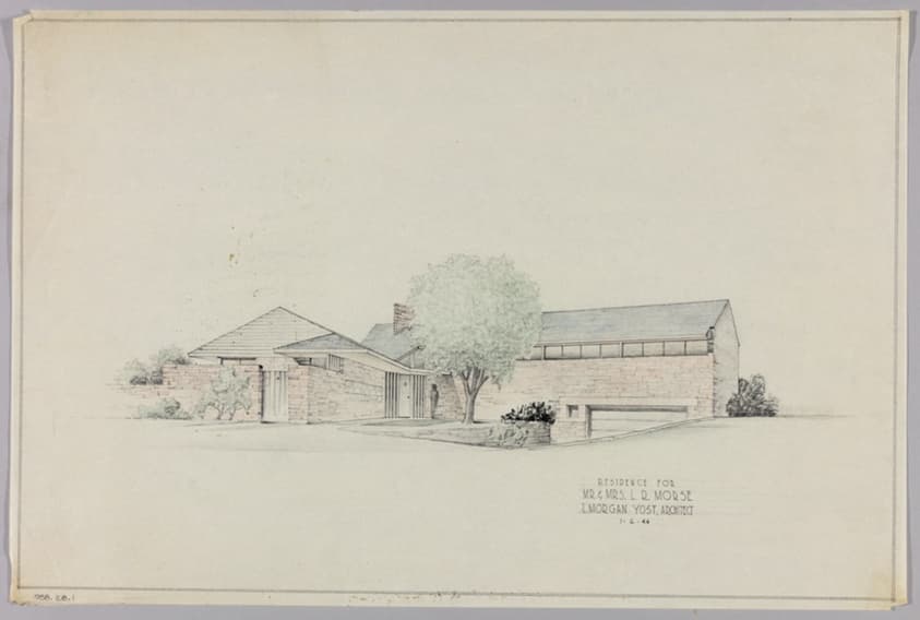 Mr. & Mrs. L.R. Morse House, Winnetka, Illinois, View from Street — Lloyd Morgan Yost