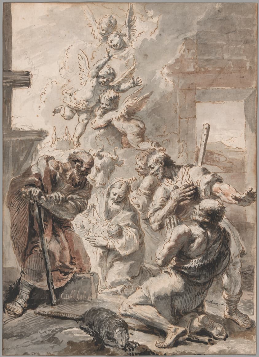 Adoration of the Shepherds — Francesco Fontebasso
