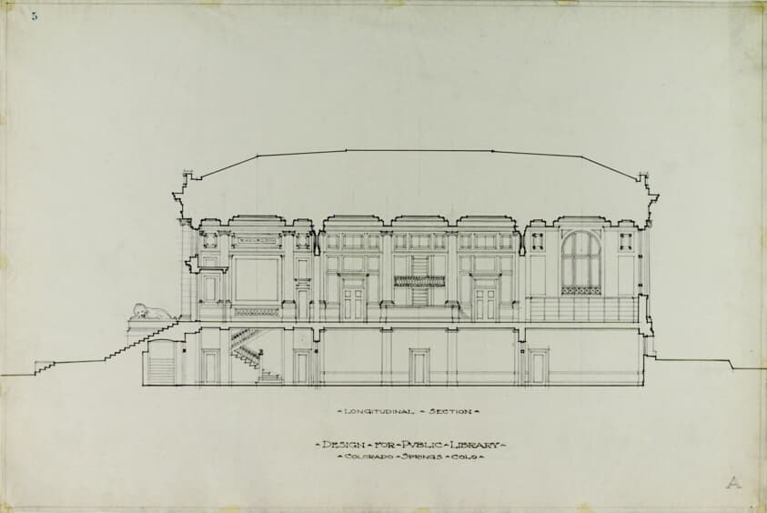 Colorado Springs Public Library, Colorado, Section — Peter Joseph Weber