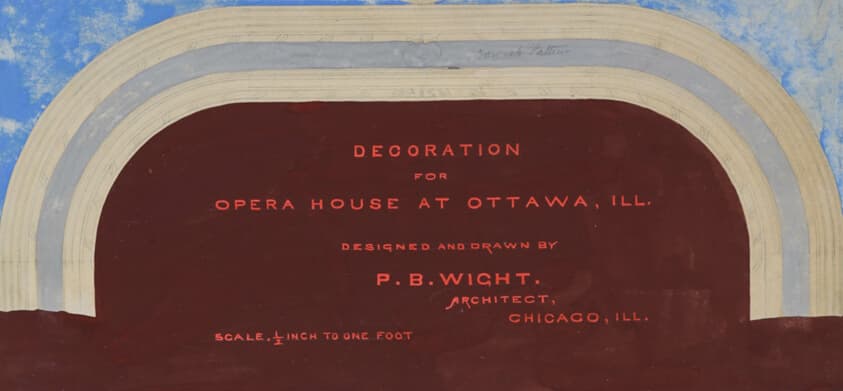 Ottawa Opera House, Ottawa, Illinois, Title Sheet — Peter Bonnett Wight