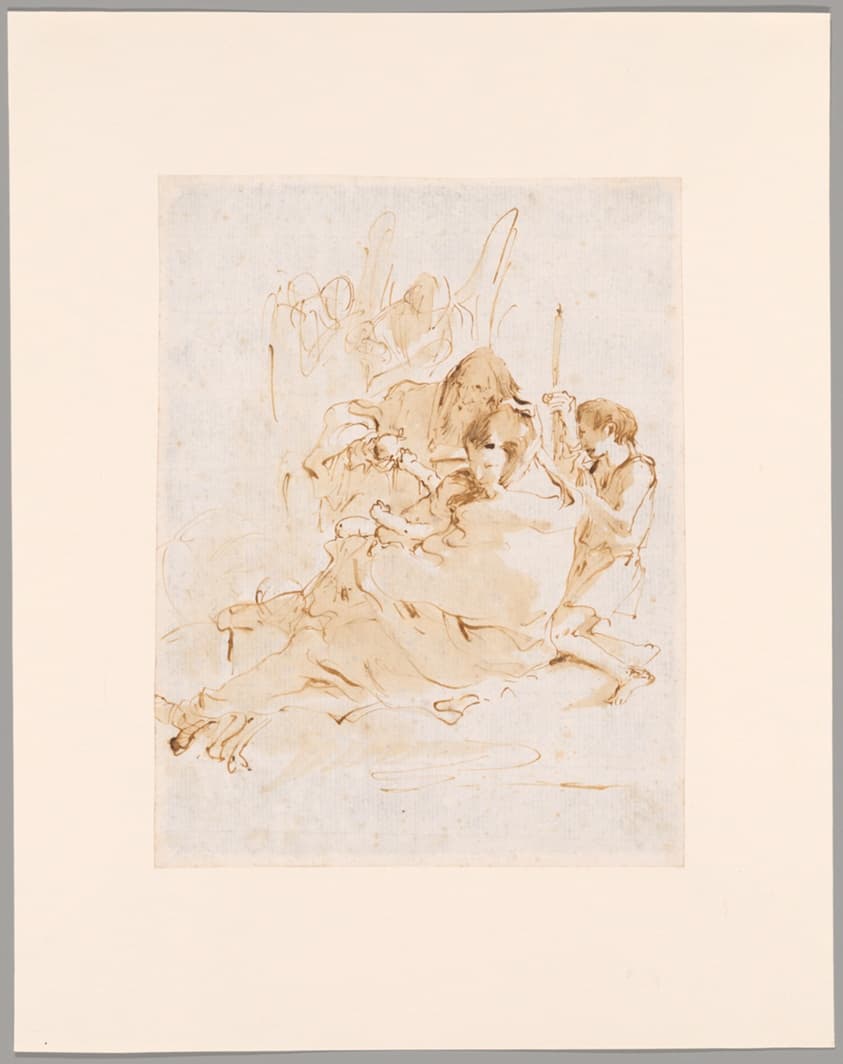 Holy Family with St. John and Two Angels — Giovanni Battista Tiepolo
