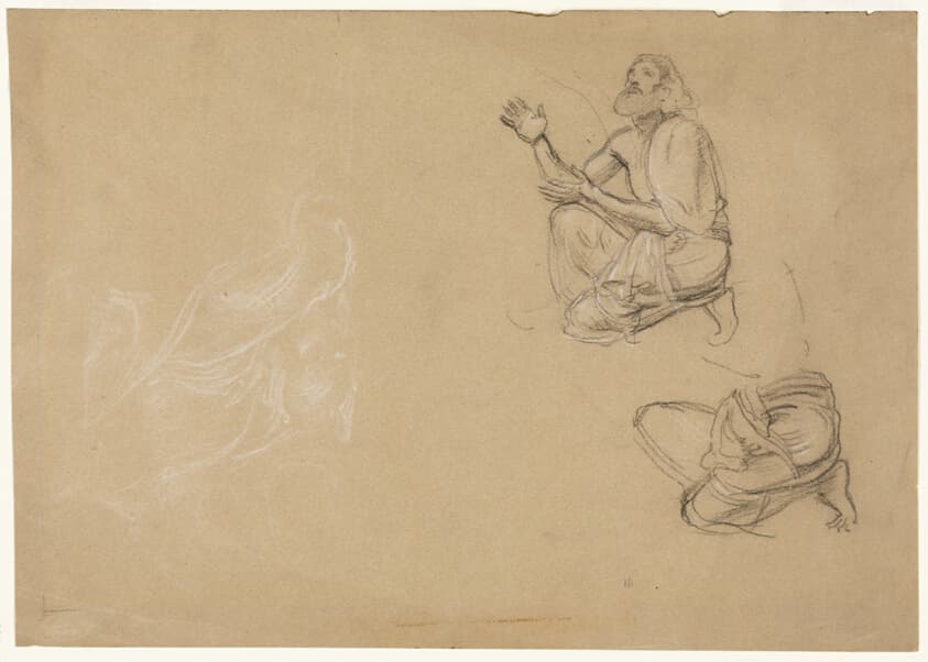 Sketches of a Kneeling Man — Sir Edward John Poynter