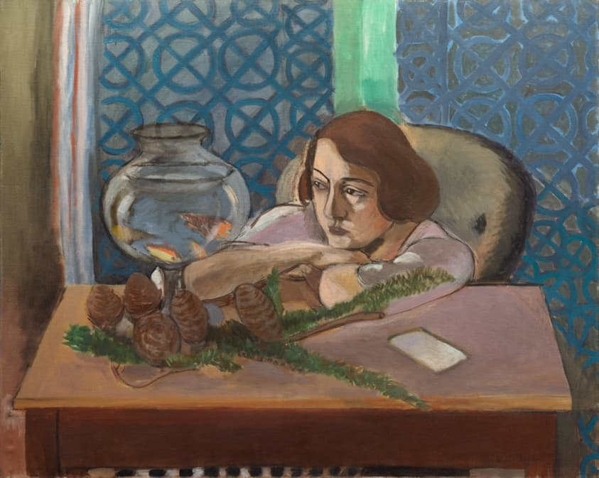 Woman before an Aquarium — Henri Matisse