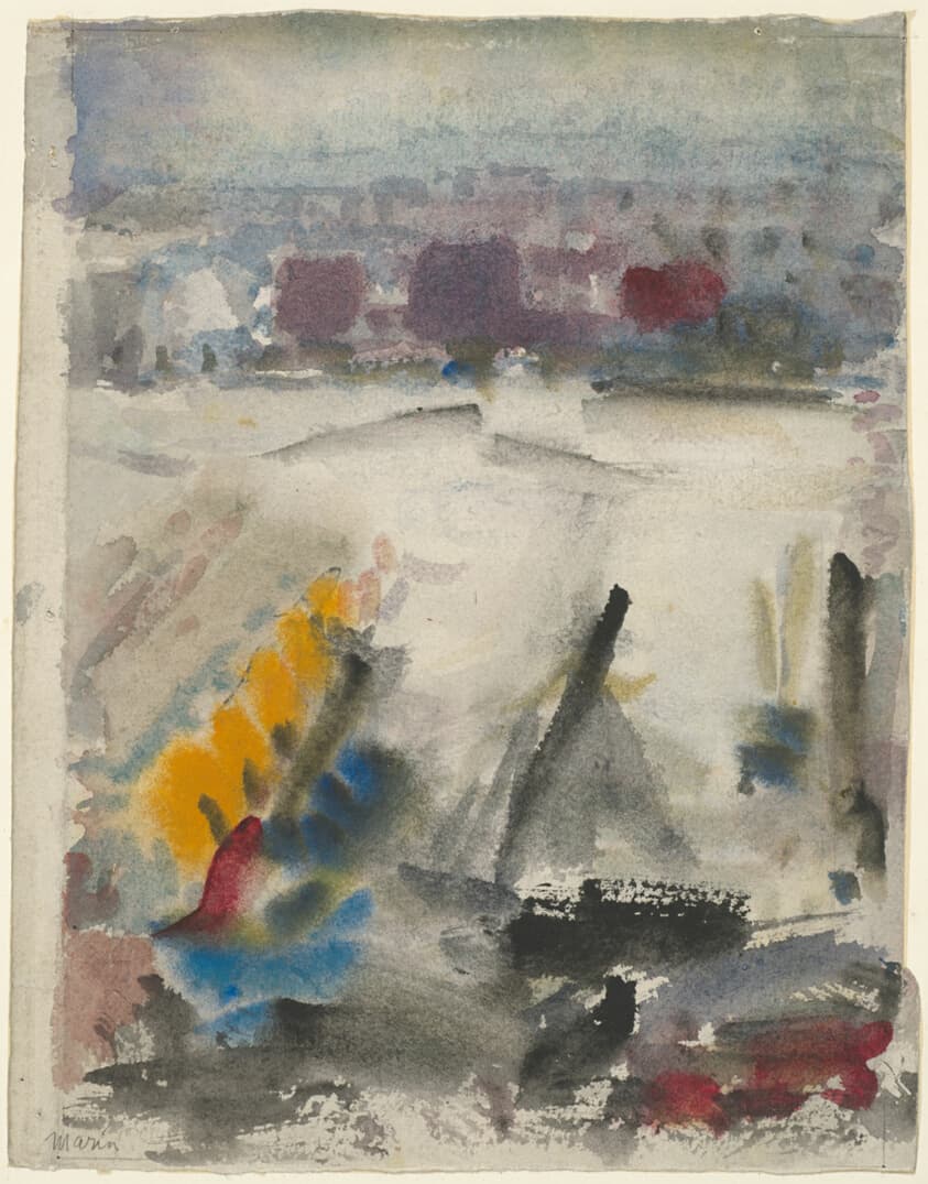 West Shore Docks, Weehawken, New Jersey — John Marin