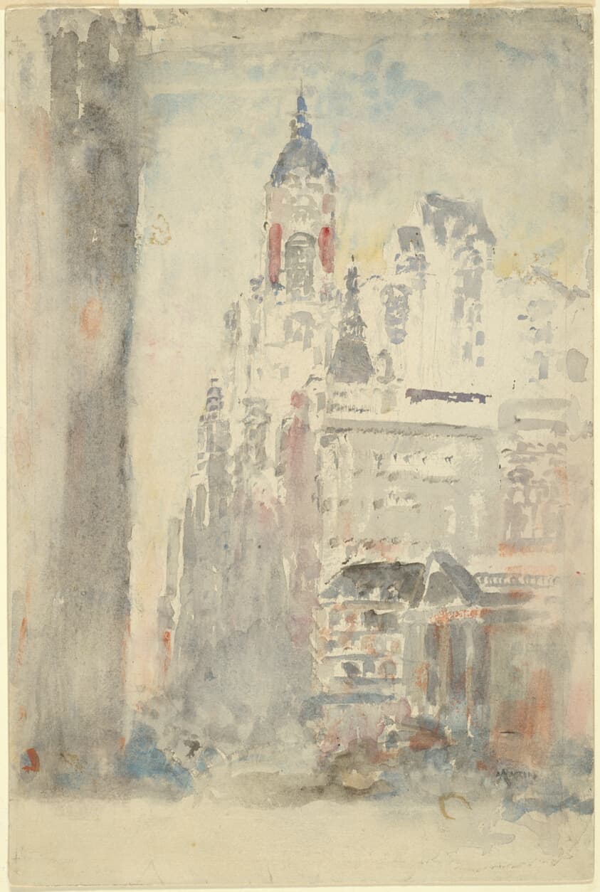 Buildings, One with Tower — John Marin