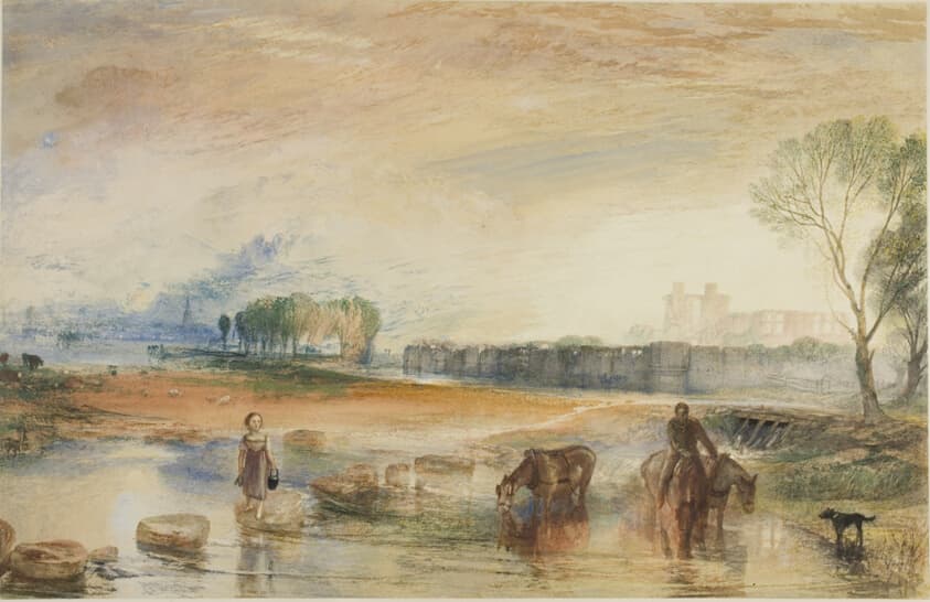 Sunset and Moonrise — Joseph Mallord William Turner