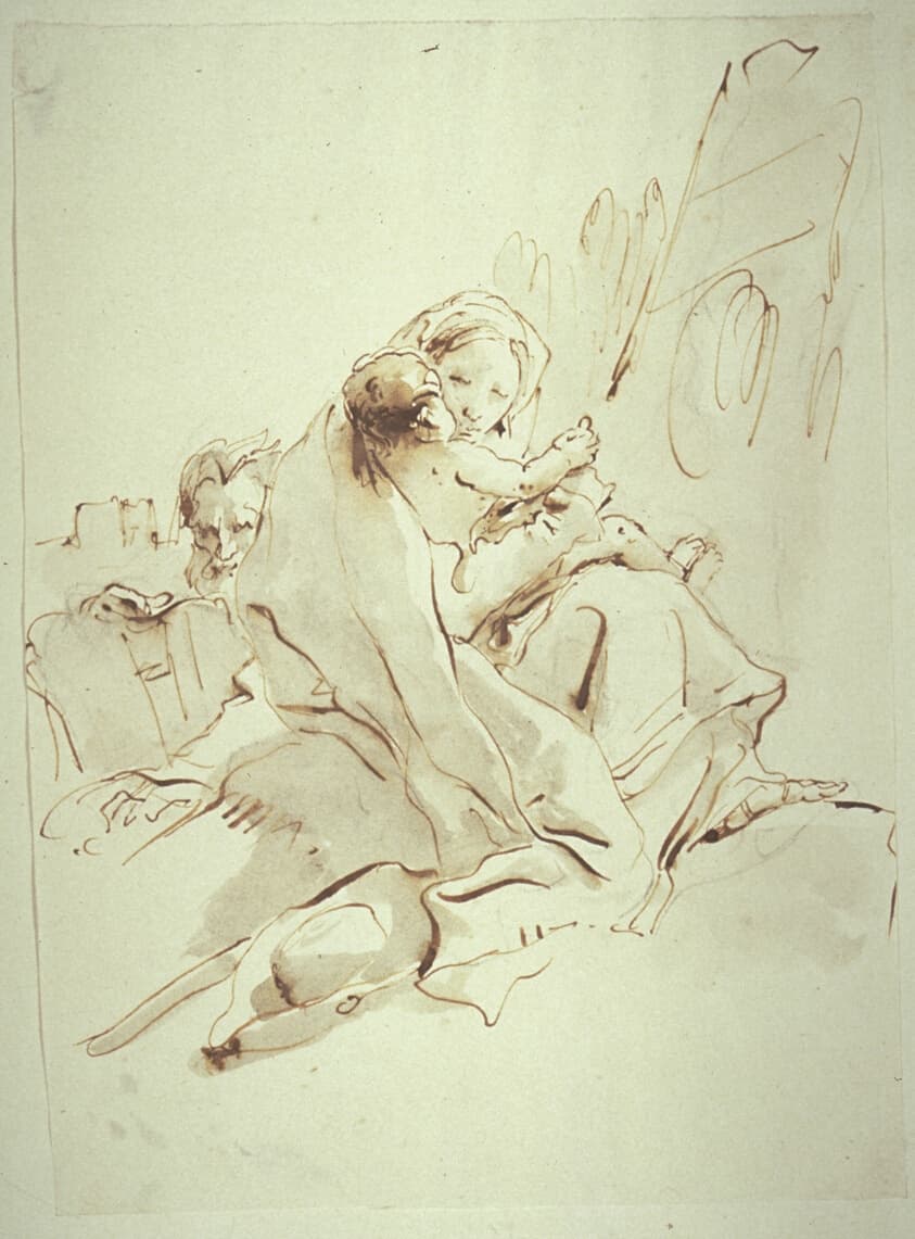 Rest on the Flight into Egypt — Giovanni Battista Tiepolo