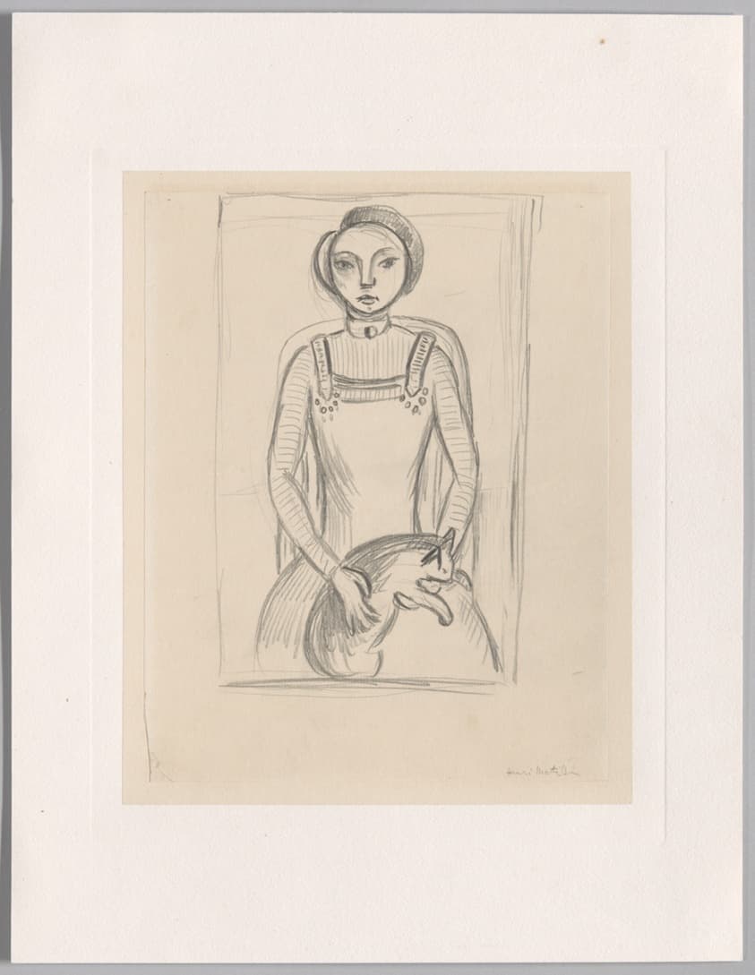 Girl with a Cat — Henri Matisse