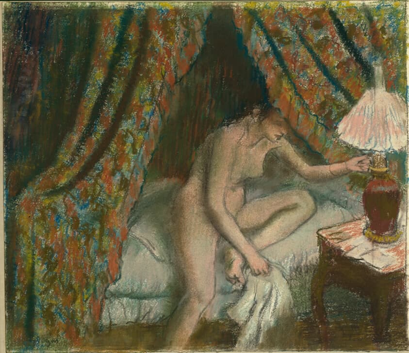 Retiring — Edgar Degas