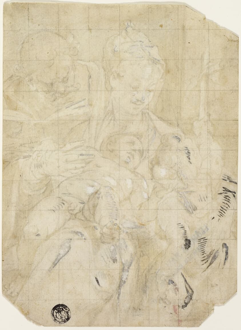 Holy Family with the Infant Saint John the Baptist — Denys Calvaert
