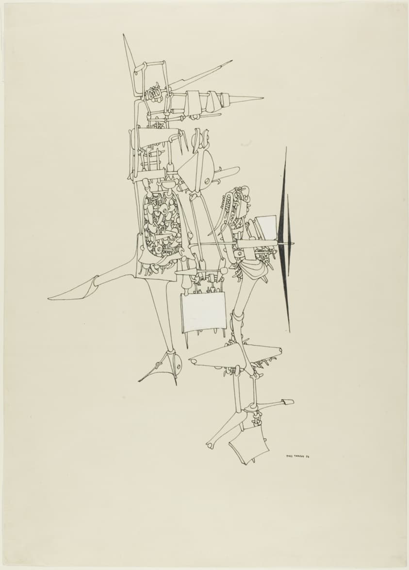 Two Mechanical Figures — Yves Tanguy