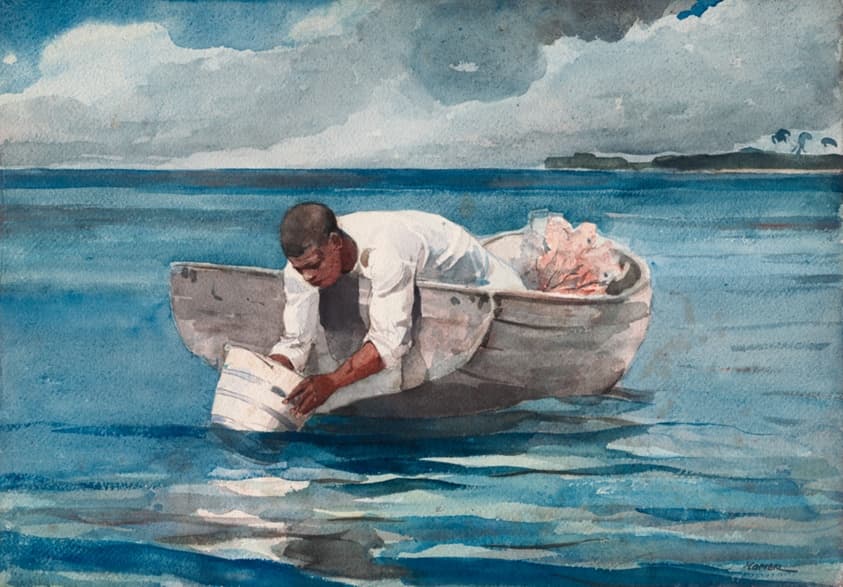 The Water Fan — Winslow Homer