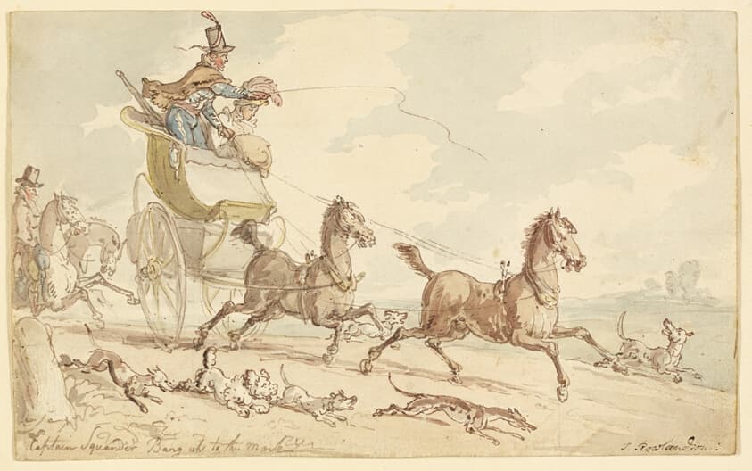 Captain Squander Bang Up to the Mark — Thomas Rowlandson