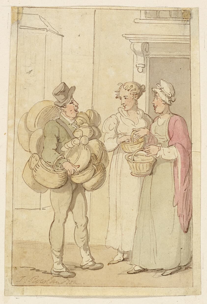 The Basket Seller — Thomas Rowlandson