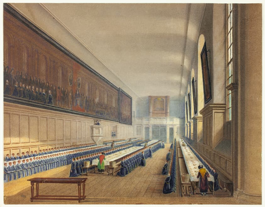 Hall of Christ's Hospital — Augustus Charles Pugin