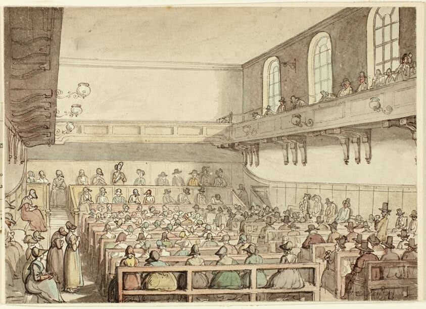 Quakers' Meeting — Thomas Rowlandson