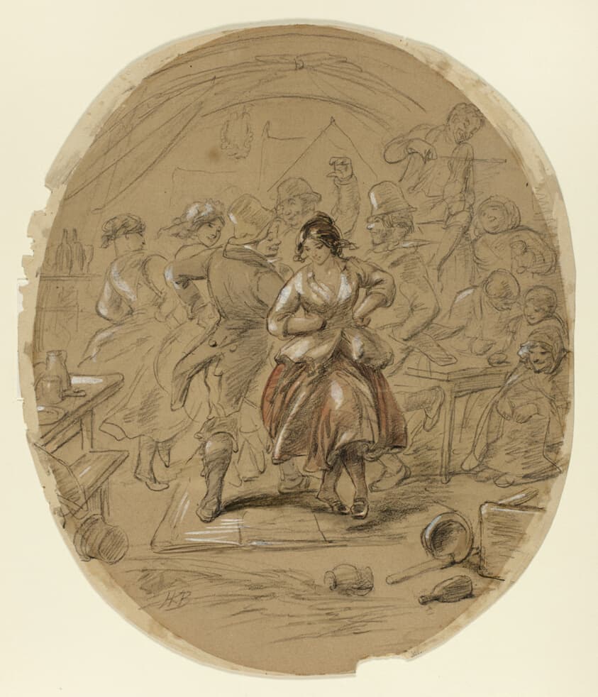 Irish Dance — Hablot Knight Browne