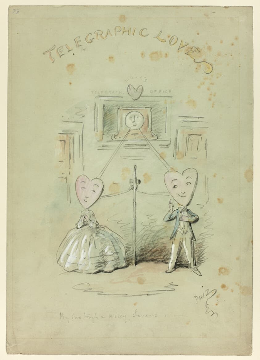 Telegraphic Love — Hablot Knight Browne