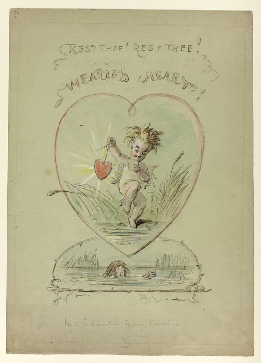 Rest Thee! Rest Thee! Wearied Heart! — Hablot Knight Browne