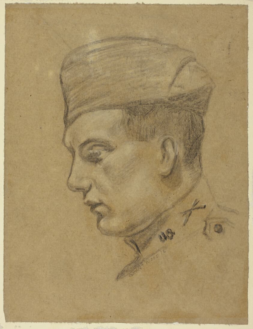 Portrait of Second Lieutenant Wayne McMillen — Grant Wood
