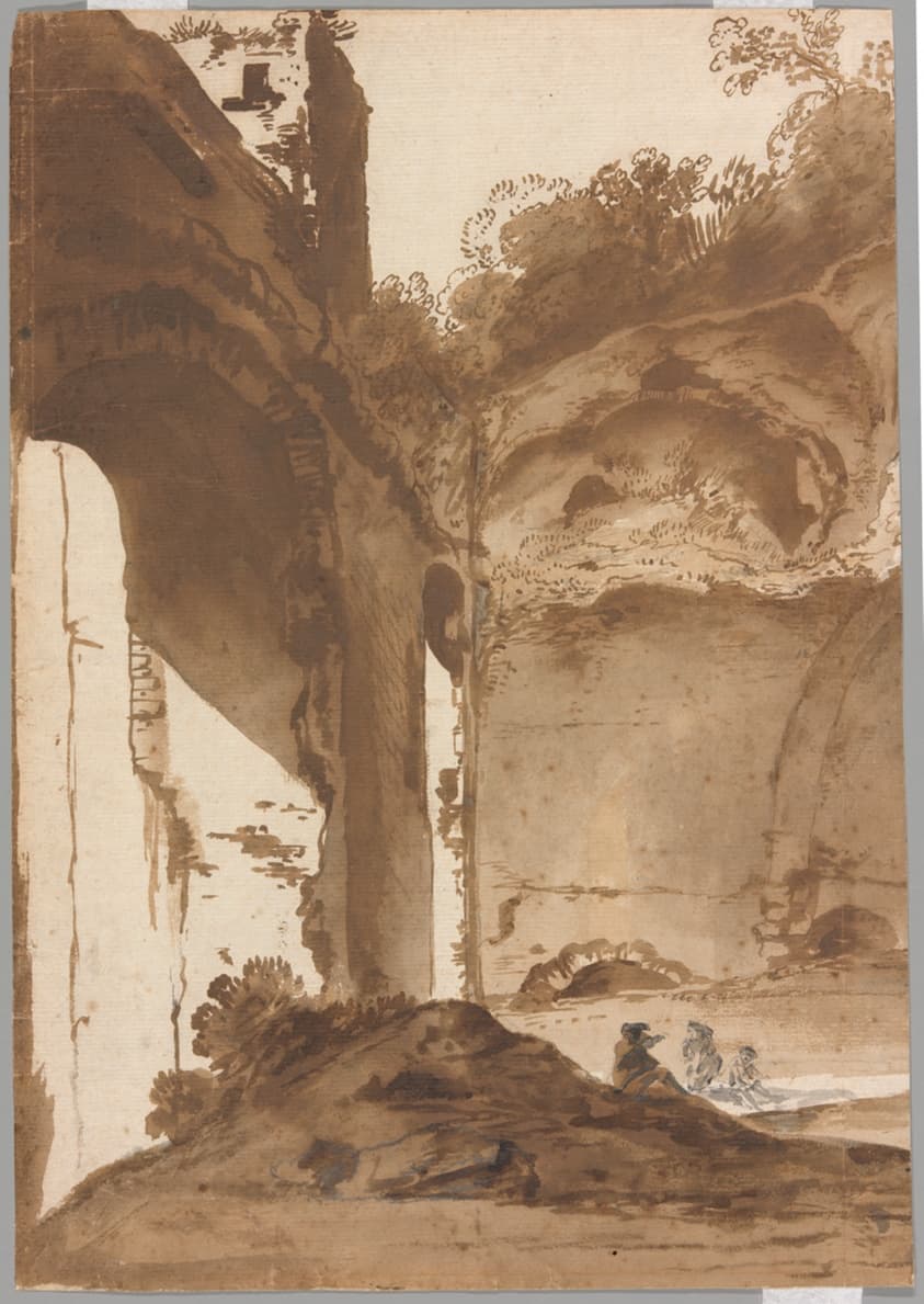 Villa of Maecenas at Tivoli — Bartholomeus Breenbergh