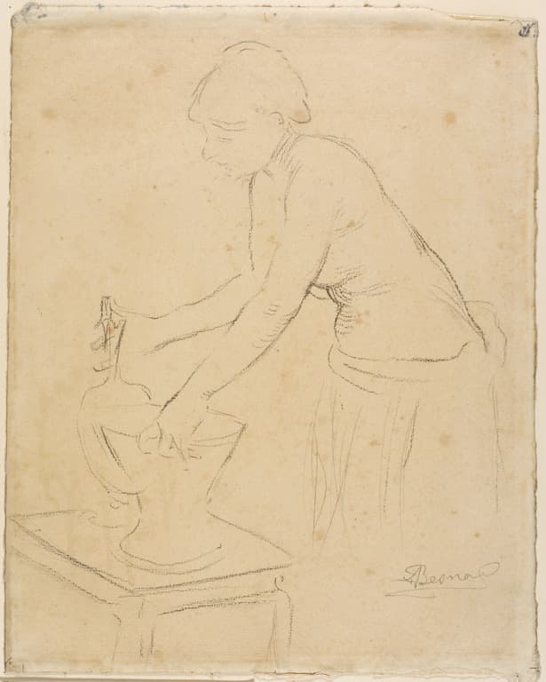 Woman at Her Toilette — Albert Besnard