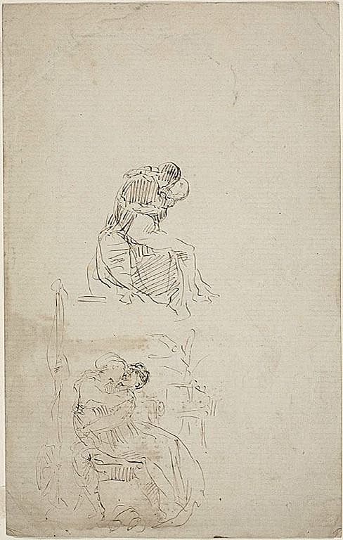 Two Seated Embracing Couples — Jean Baptiste Carpeaux
