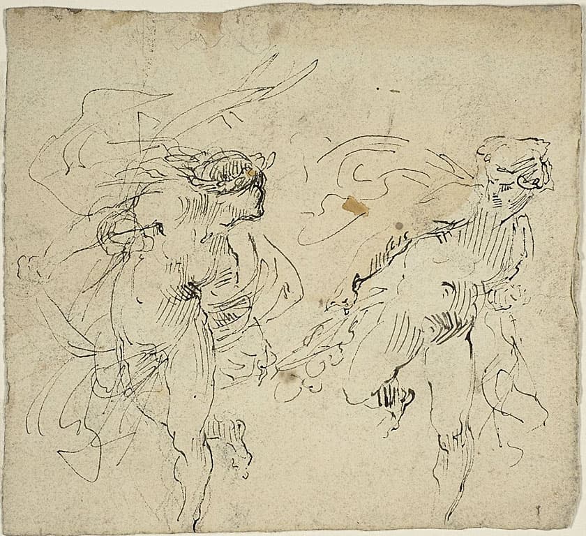 Two Running Male Figures — Jean Baptiste Carpeaux