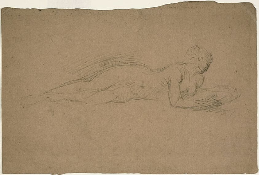 Reclining Woman with a Mirror — Jean Baptiste Carpeaux