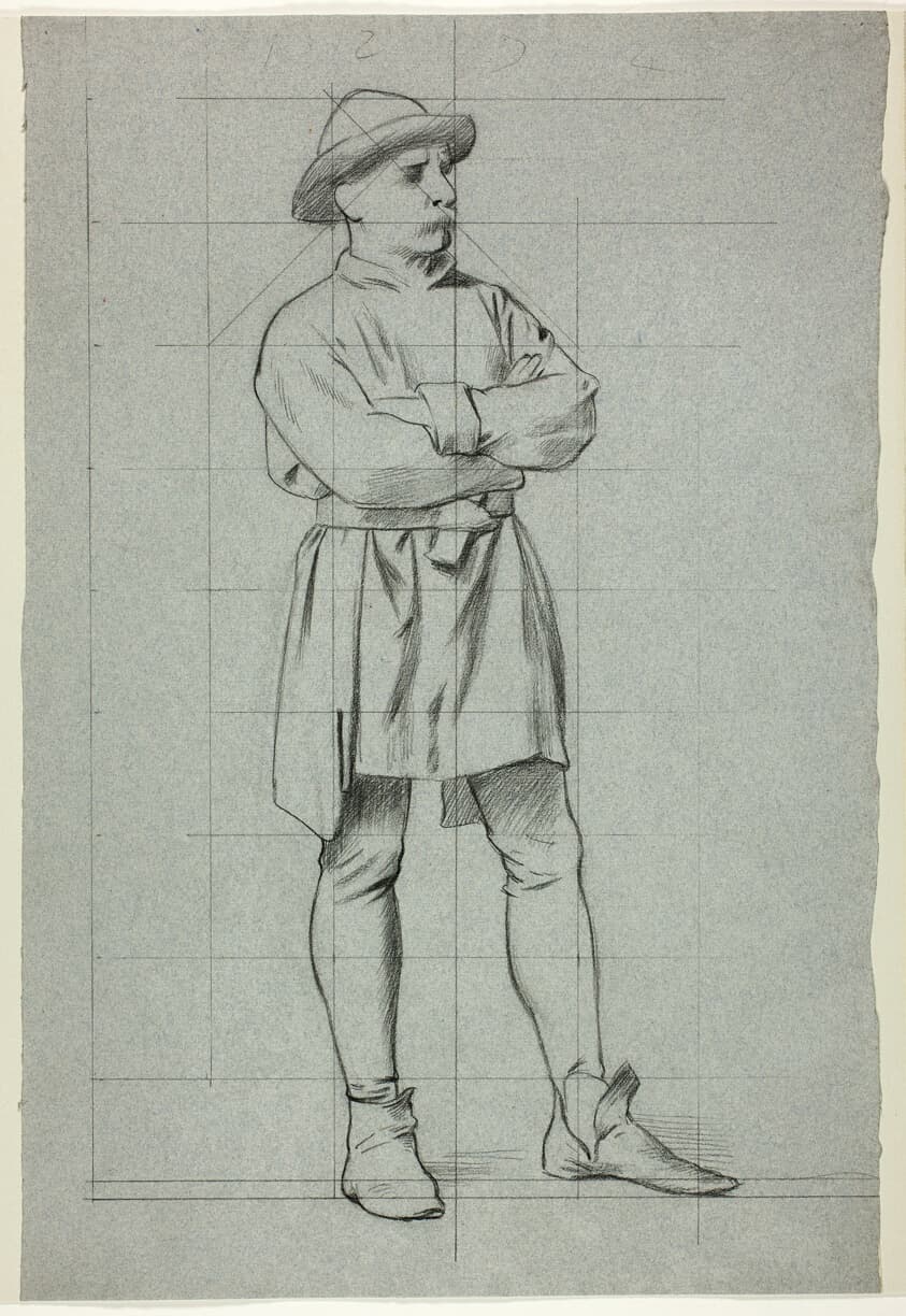 Man Standing with Folded Arms — Henry Stacy Marks