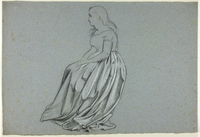 Profile of a Seated Woman — Henry Stacy Marks