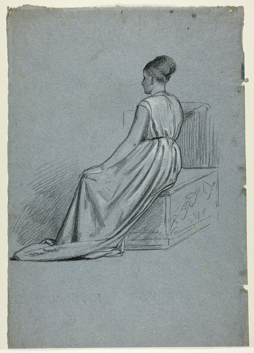 Woman Seated Looking to the Left — Henry Stacy Marks