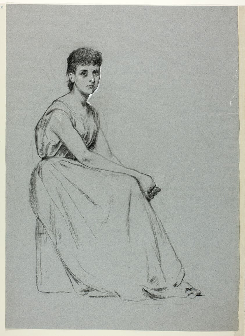 Seated Woman Facing Right — Henry Stacy Marks