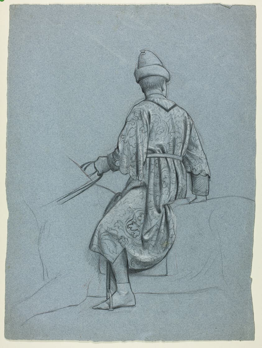 Man on Horseback — Henry Stacy Marks