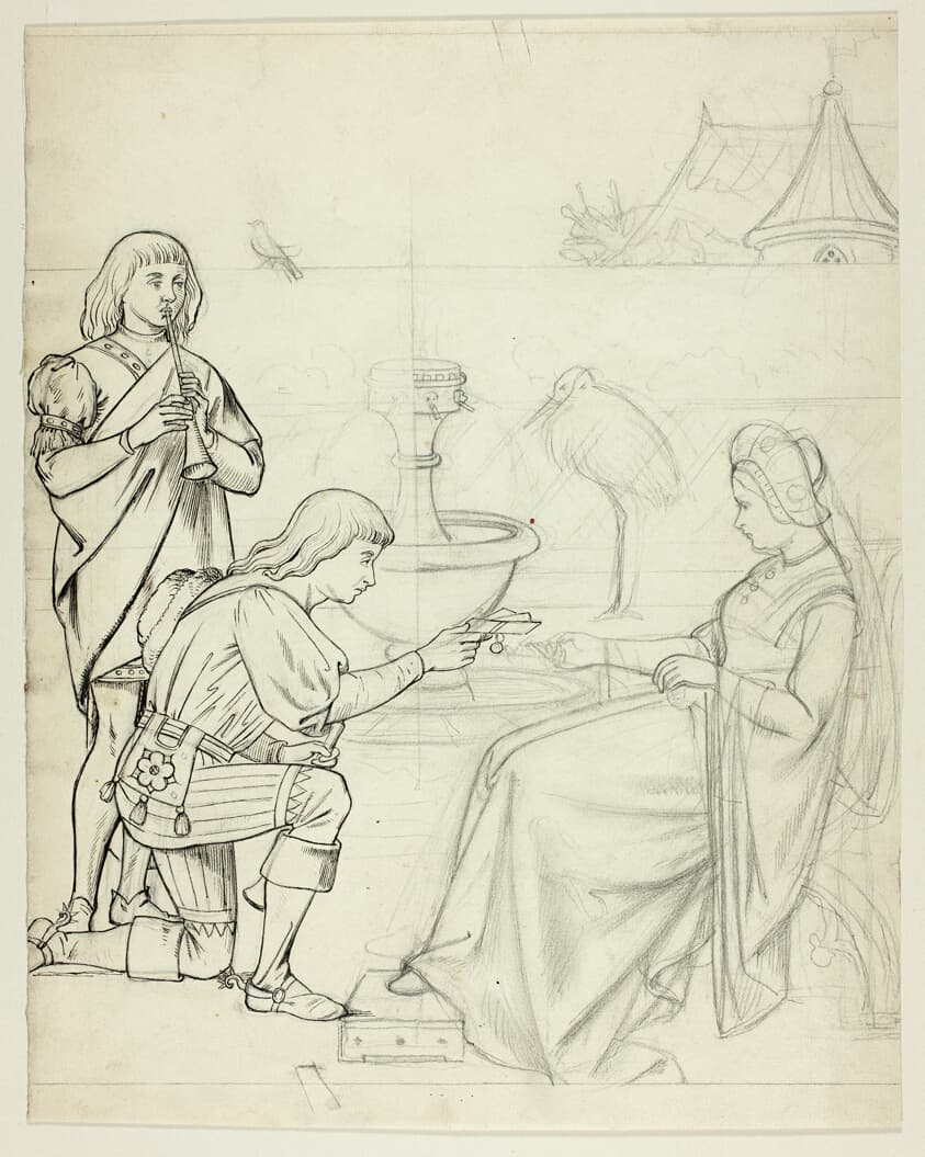 Young Man Bringing a Message to the Queen — Henry Stacy Marks