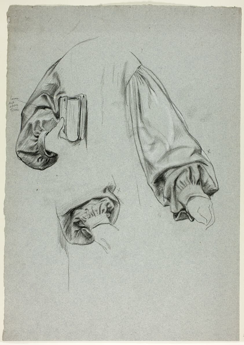 Three Sketches of Sleeves — Henry Stacy Marks