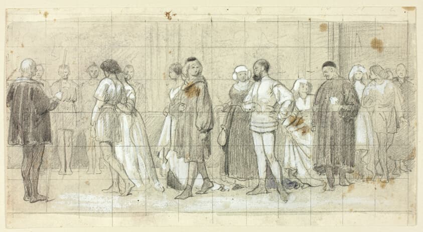Figures in Procession — Henry Stacy Marks