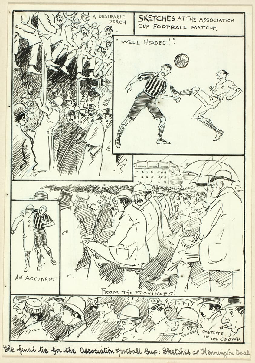 Sketches at the Association Cup Football Match — Philipp William May