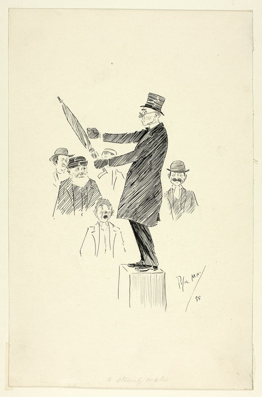 A Stump Orator — Philipp William May