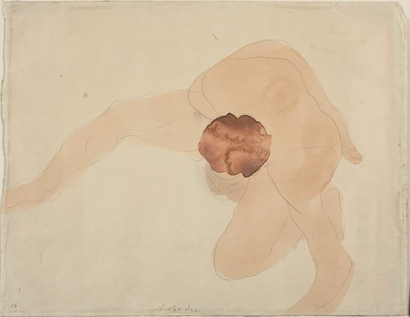 Pivoting Nude, Seen from Above — Auguste Rodin