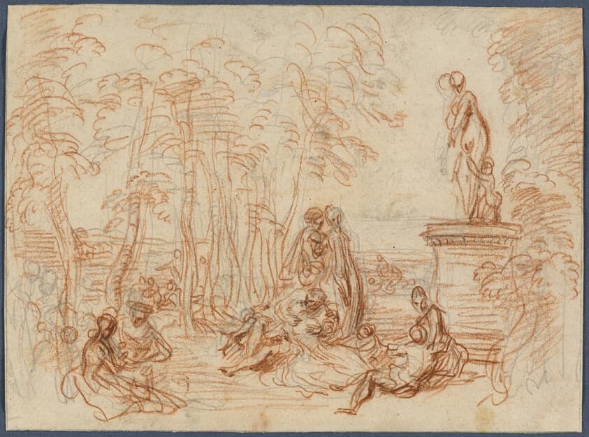Study for The Feast of Love — Jean Antoine Watteau