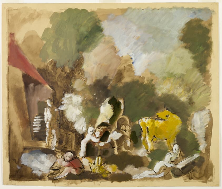 Figures in a Park — Charles Georges Dufresne