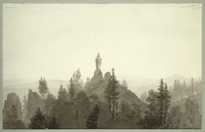 Statue of the Madonna in the Mountains — Caspar David Friedrich