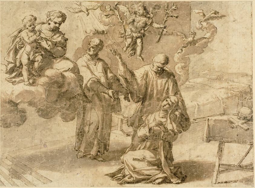 Vision of Saint Catherine of Siena — Alessandro Turchi