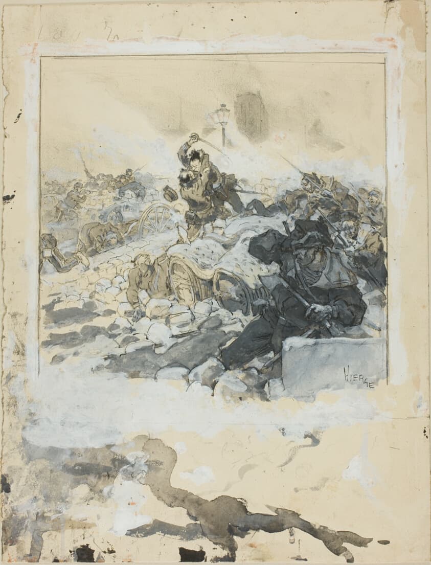 Scene from the Suppression of the Paris Commune in May, 1871 — Daniel Urrabieta Vierge